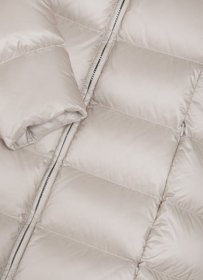 Piumino cappuccio logo color