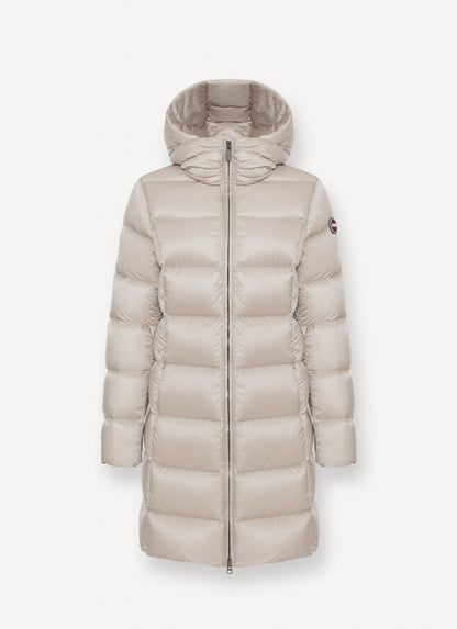 Piumino cappuccio logo color