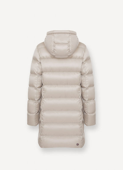 Piumino cappuccio logo color