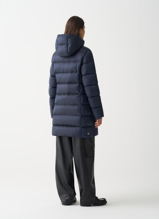 Piumino cappuccio logo color