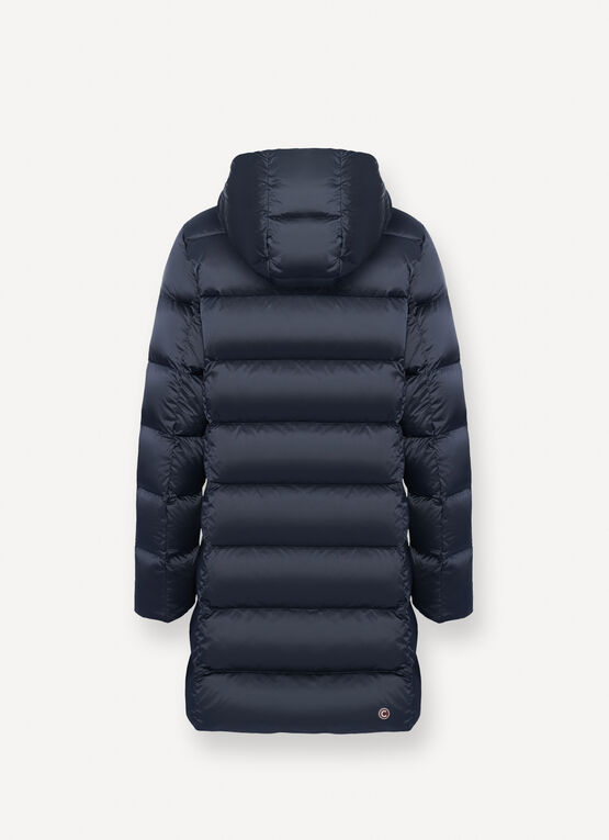 Piumino cappuccio logo color