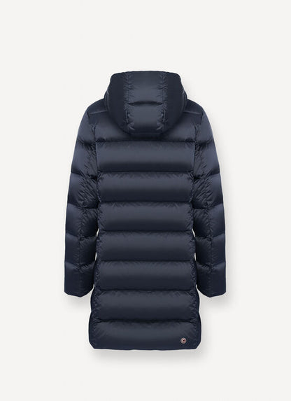 Piumino cappuccio logo color