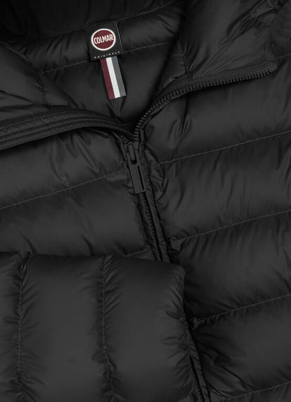 Piumino corto cappuccio