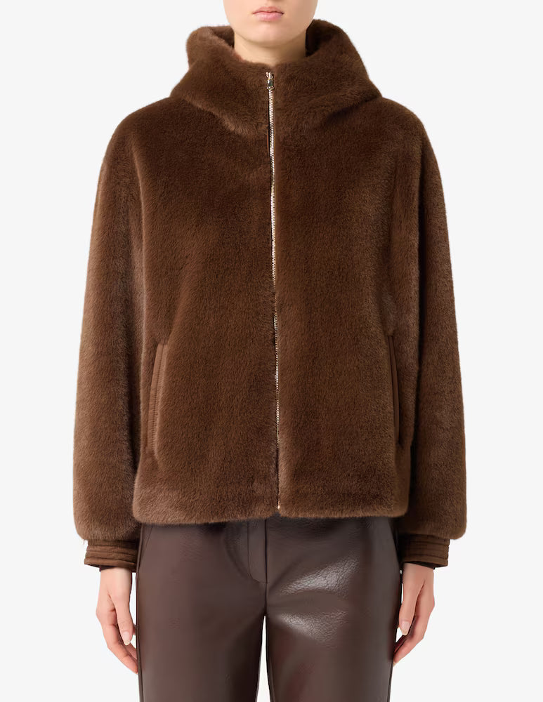 Pellicciotto cappuccio