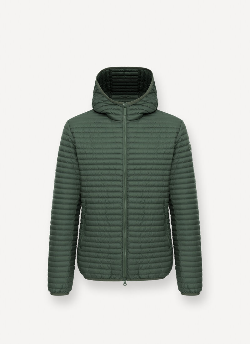 Piumino cento grammi cappuccio