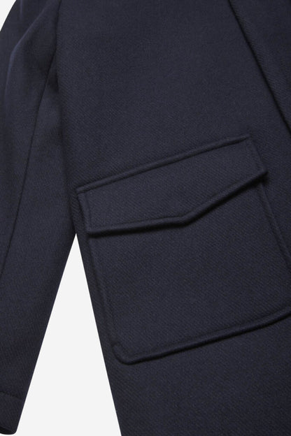 Giaccone lana cappuccio