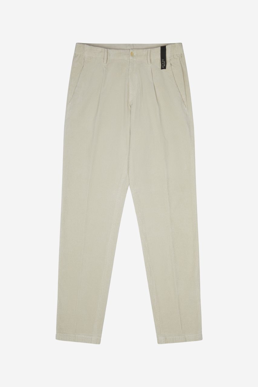 Pantaloni velluto coulisse