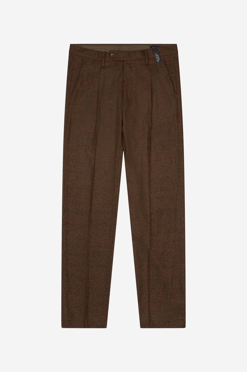 Pantaloni pinces spigati
