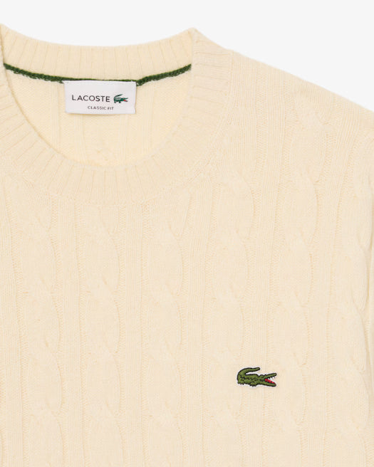 Maglia girocollo trecce