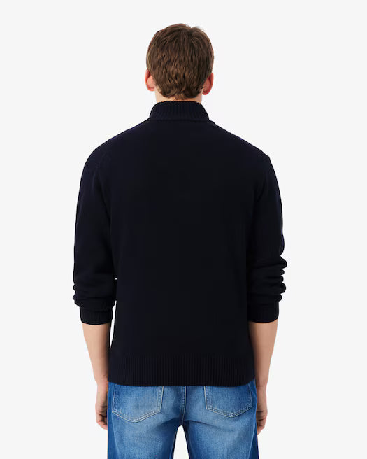 Lupetto zip lambswool