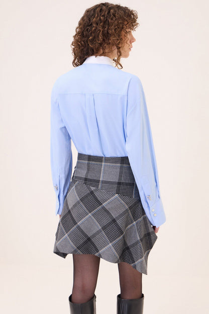 Camicia collo contrasto