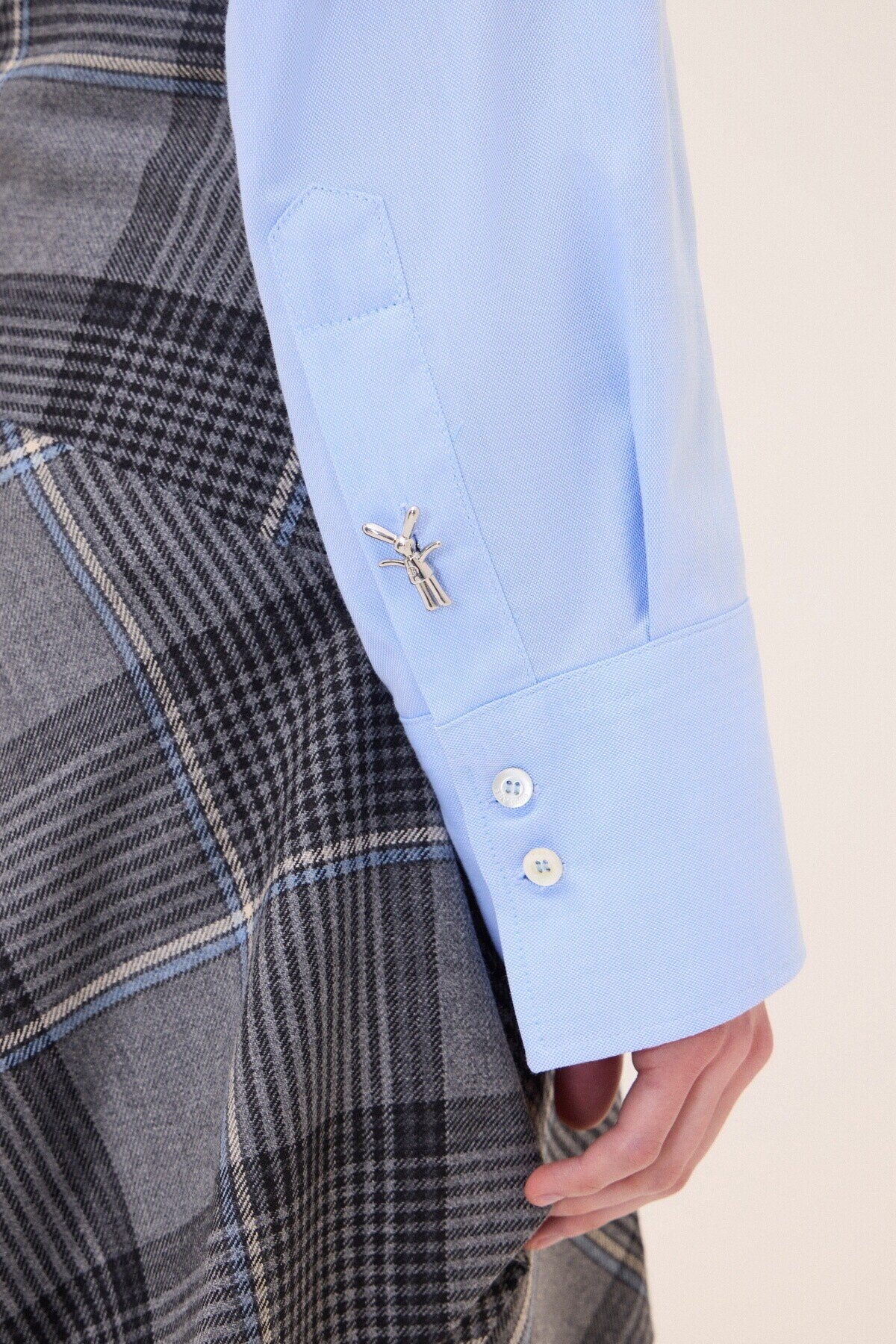Camicia collo contrasto