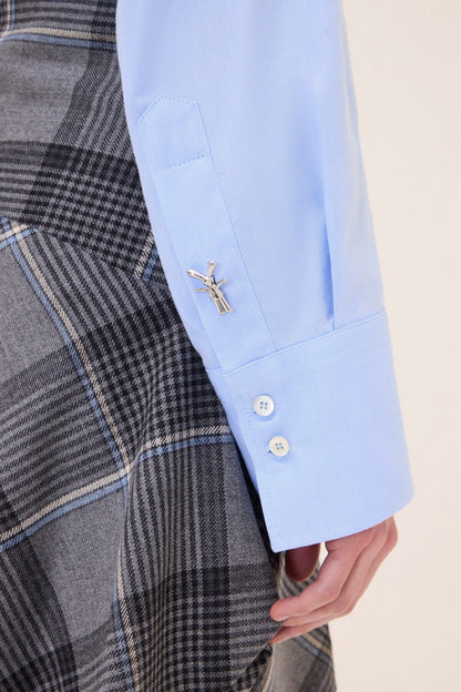 Camicia collo contrasto
