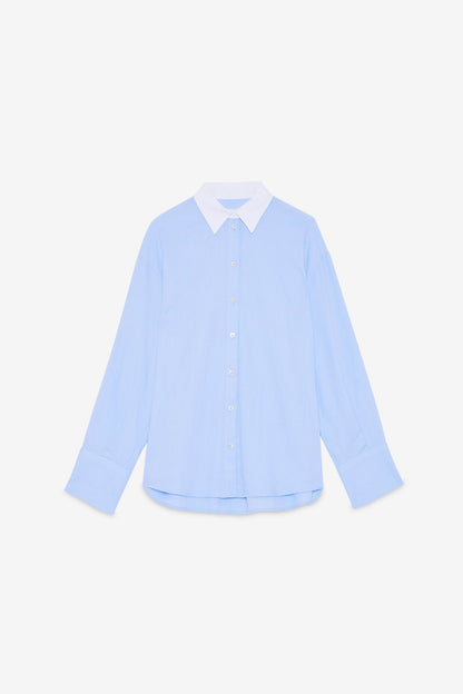 Camicia collo contrasto