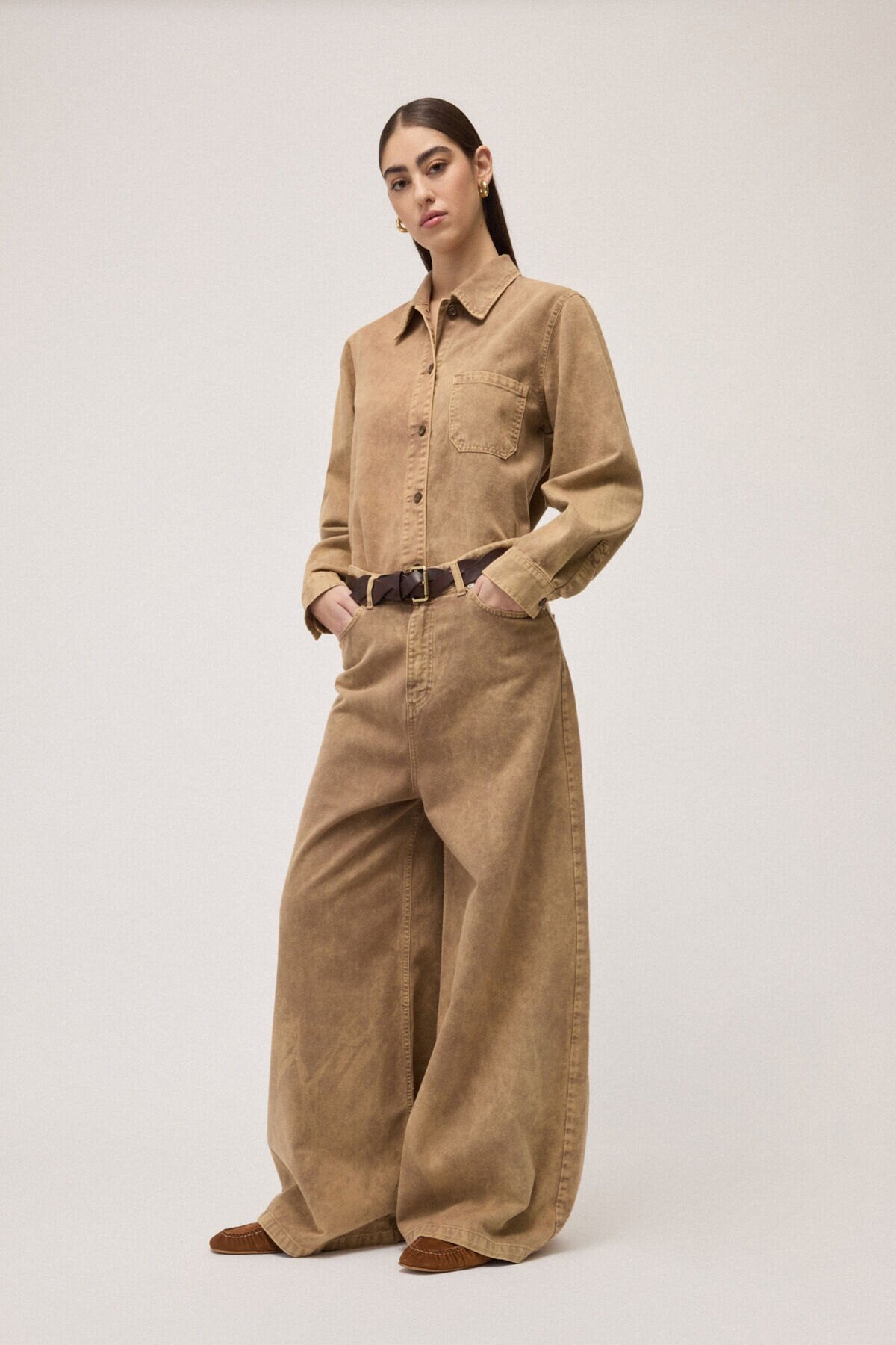 Camicia denim tie and die