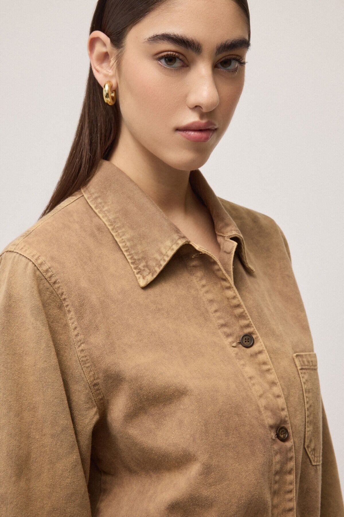 Camicia denim tie and die