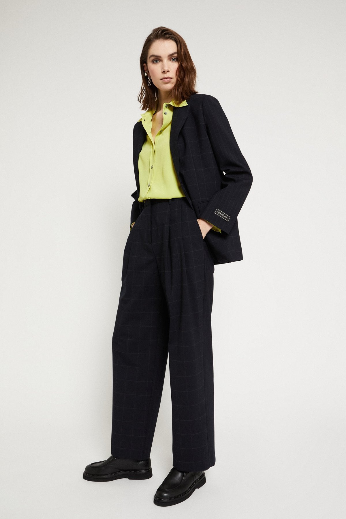 Giacca tessuto finestrato