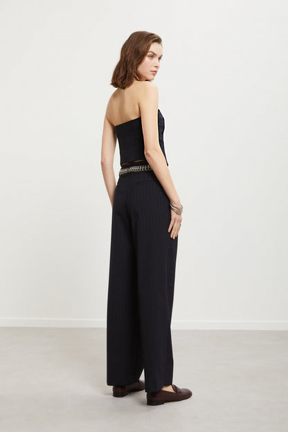 Pantaloni tessuto finestrato