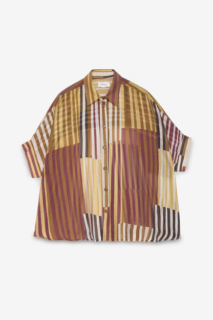 Camicia fantasia righe irregolari