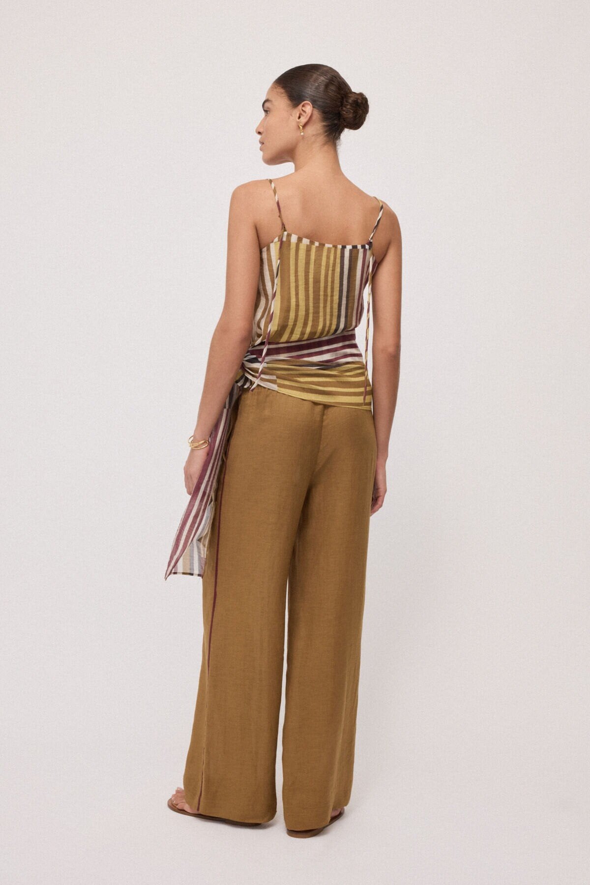 Top fantasia righe irregolari