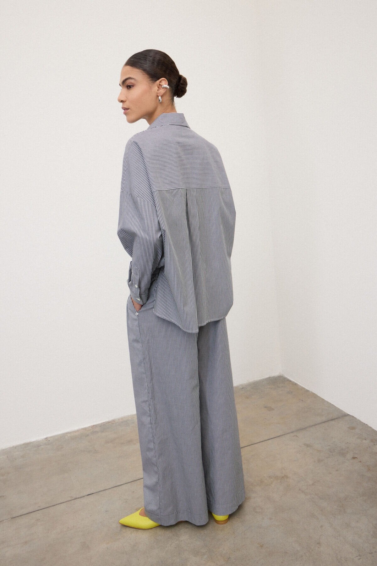 Pantaloni vichy righe