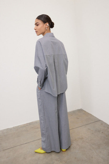 Pantaloni vichy righe