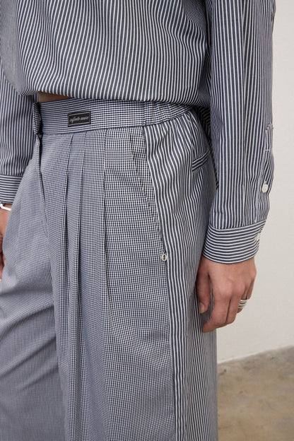 Pantaloni vichy righe