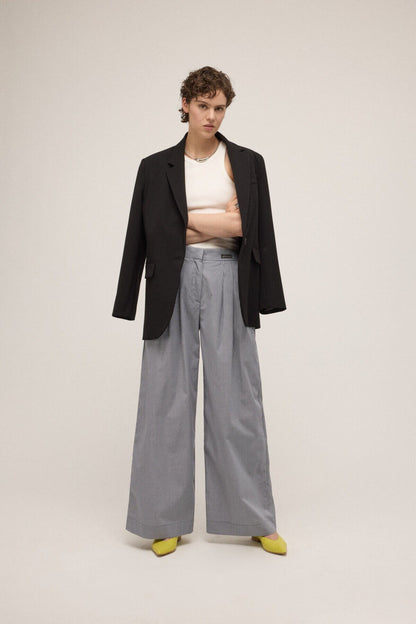 Pantaloni vichy righe