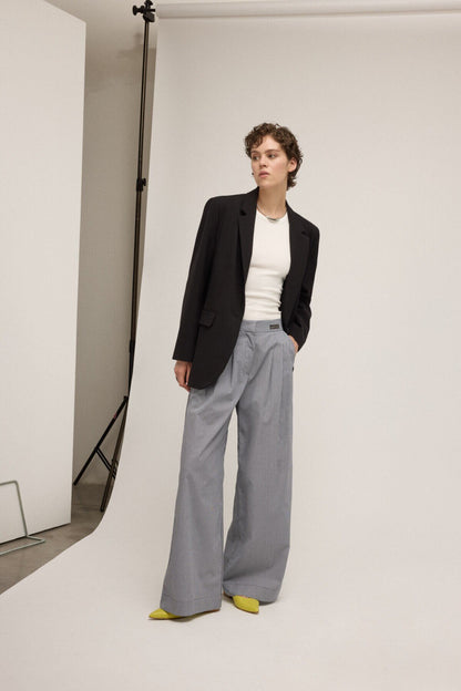 Pantaloni vichy righe