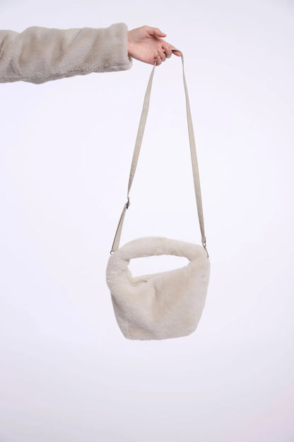 Borsa mini ecopelliccia