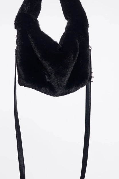 Borsa mini ecopelliccia