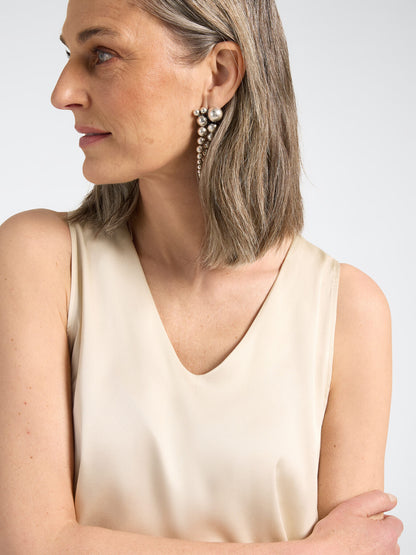 Top raso stretch