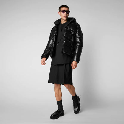 Piumino lucido cappuccio