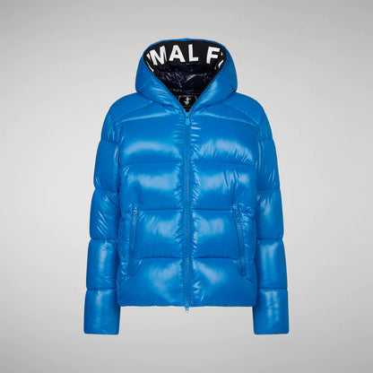 Piumino lucido cappuccio