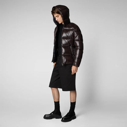 Piumino lucido cappuccio