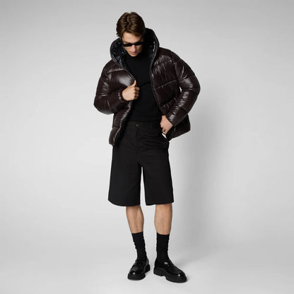 Piumino lucido cappuccio