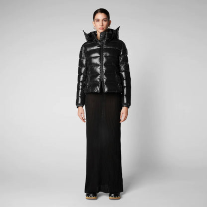 vecchio Piumino lucido cappuccio ovatta