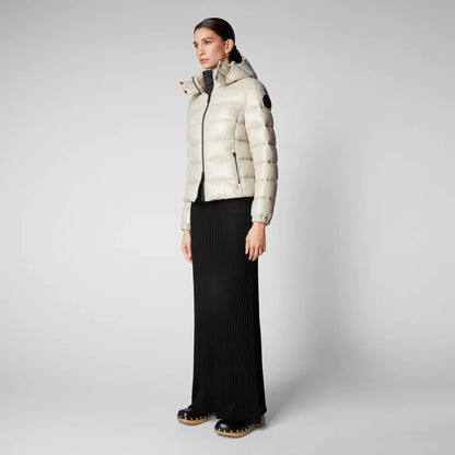 vecchio Piumino lucido cappuccio ovatta