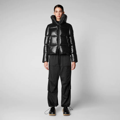 Piumino corto collo alto ovatta