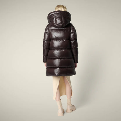 Piumino lungo lucido