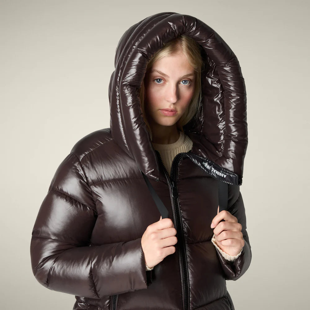 Piumino lungo lucido