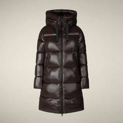 Piumino lungo lucido