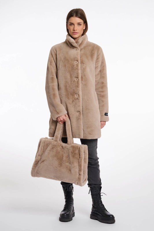 Shopper ecopelliccia