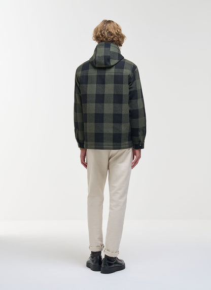 Camicia check over cappuccio