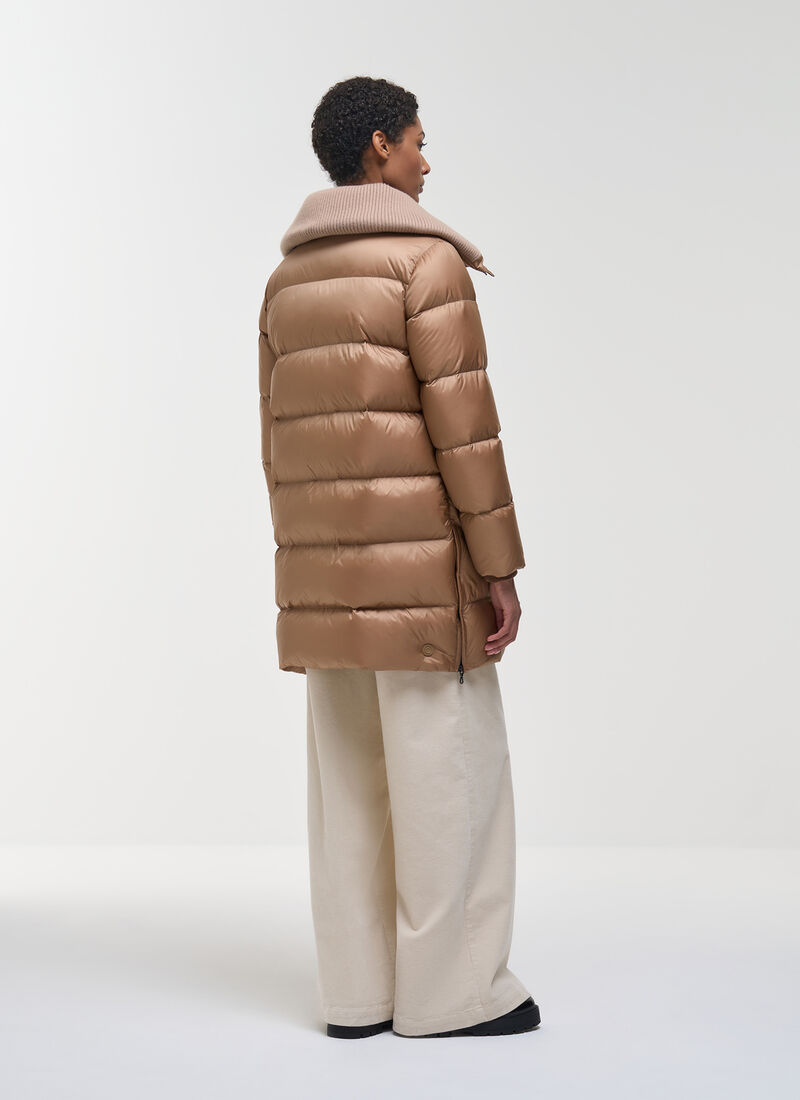 Piumino 3/4 collo maglia