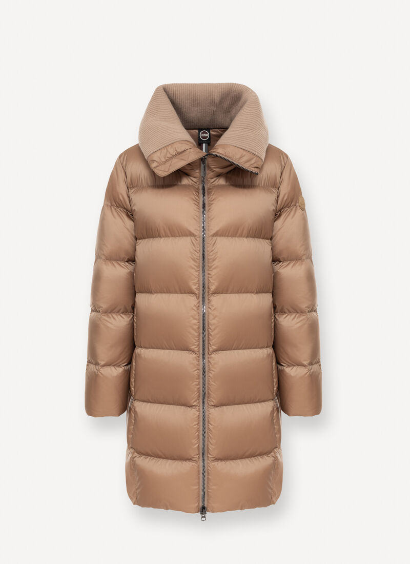 Piumino 3/4 collo maglia