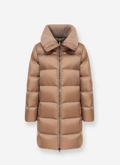 Piumino 3/4 collo maglia