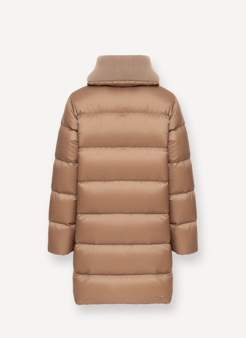 Piumino 3/4 collo maglia