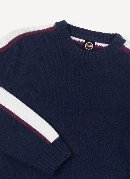 Maglia girocollo contrasti