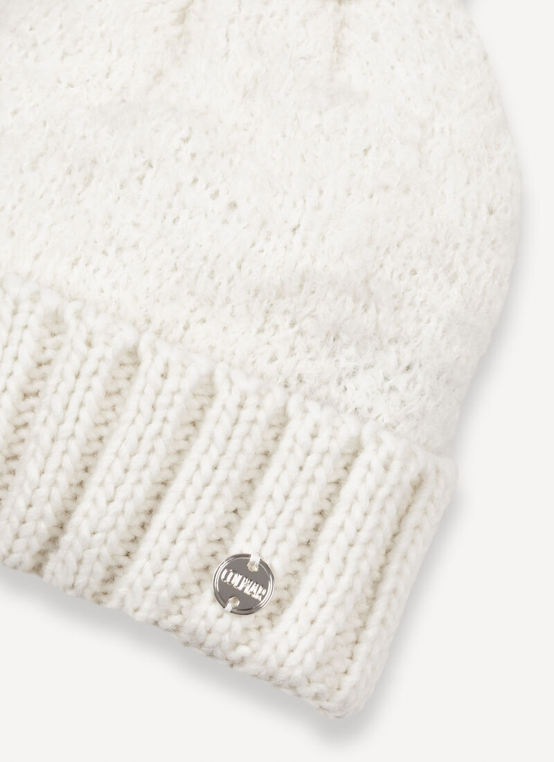 Cuffia mohair pom pom
